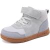 imageBMCiTYBM Toddler Snow Boots Boys Girls Winter Waterproof Shoes Cold Weather OutdoorSolid Grey