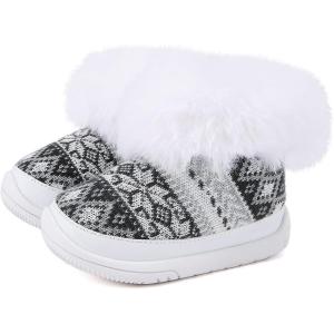imageBMCiTYBM Baby Girls Boys Boots High Top First Walking ShoesLight Black Grey