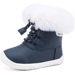 imageBMCiTYBM Baby Girls Boys Boots High Top First Walking ShoesZipper Navy