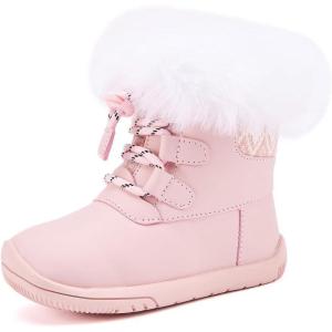 imageBMCiTYBM Baby Girls Boys Boots High Top First Walking ShoesZipper Pink