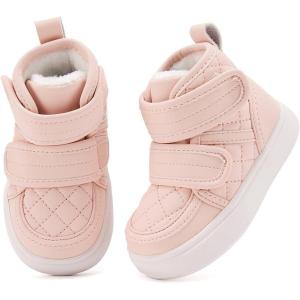 imageBMCiTYBM Baby Snow Boots Boys Girls Winter Infant Shoes AntiSlip 6 9 12 18 24 Months Faux FurLight Pink