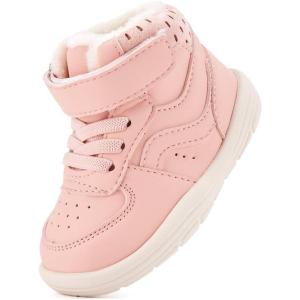imageBMCiTYBM Baby Snow Boots Boys Girls Winter Infant Shoes AntiSlip 6 9 12 18 24 Months Faux FurPink