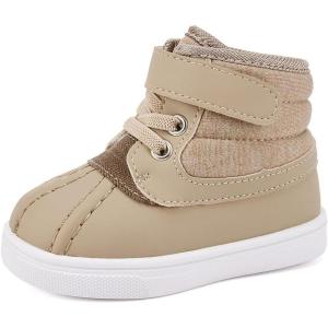 imageBMCiTYBM Baby Snow Boots Boys Girls Winter Infant Shoes AntiSlip 6 9 12 18 24 Months Faux FurYarns Camel