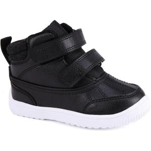 imageBMCiTYBM Toddler Snow Boots Boys Girls Winter Waterproof Shoes Cold Weather OutdoorBlack