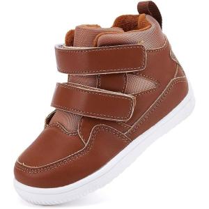 imageBMCiTYBM Toddler Snow Boots Boys Girls Winter Waterproof Shoes Cold Weather OutdoorDark Brown