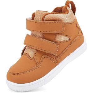 imageBMCiTYBM Toddler Snow Boots Boys Girls Winter Waterproof Shoes Cold Weather OutdoorDark Camel