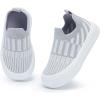 imageBMCiTYBM Toddler Shoes Boys Girls Walking Sneakers Kids Baby Canvas Shoes Grey Size 7