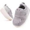 imageBMCiTYBM Baby Shoes Infant Boy Girl First Walking Shoes Toddler Lightweight NonSlip Tennis Sneakers for 6 9 12 18 24 MonthsDenim Grey