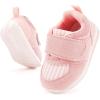 imageBMCiTYBM Baby Shoes Infant Boy Girl First Walking Shoes Toddler Lightweight NonSlip Tennis Sneakers for 6 9 12 18 24 MonthsDenim Pink