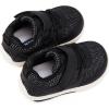 imageBMCiTYBM Baby Shoes Infant Boy Girl First Walking Shoes Toddler Lightweight NonSlip Tennis Sneakers for 6 9 12 18 24 MonthsMuti Black