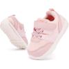 imageBMCiTYBM Baby Shoes Infant Boy Girl First Walking Shoes Toddler Lightweight NonSlip Tennis Sneakers for 6 9 12 18 24 MonthsMuti Pink