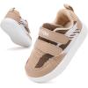 imageBMCiTYBM Baby Shoes Infant Boy Girl First Walking Shoes Toddler Lightweight NonSlip Tennis Sneakers for 6 9 12 18 24 MonthsTwotone Camel