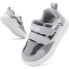 imageBMCiTYBM Baby Shoes Infant Boy Girl First Walking Shoes Toddler Lightweight NonSlip Tennis Sneakers for 6 9 12 18 24 MonthsTwotone Grey