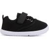 imageBMCiTYBM Baby Walking Shoes Infant Boy Girl First Walker Sneakers Breathable Lightweight NonSlip Barefoot Shoes 6 9 12 18 24 Months1 Strap Black