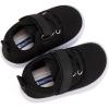 imageBMCiTYBM Baby Walking Shoes Infant Boy Girl First Walker Sneakers Breathable Lightweight NonSlip Barefoot Shoes 6 9 12 18 24 Months1 Strap Black