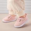 imageBMCiTYBM Baby Walking Shoes Infant Boy Girl First Walker Sneakers Breathable Lightweight NonSlip Barefoot Shoes 6 9 12 18 24 Months1 Strap Pink