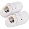 imageBMCiTYBM Baby Walking Shoes Infant Boy Girl First Walker Sneakers Breathable Lightweight NonSlip Barefoot Shoes 6 9 12 18 24 Months1 Strap White