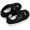 imageBMCiTYBM Baby Walking Shoes Infant Boy Girl First Walker Sneakers Breathable Lightweight NonSlip Barefoot Shoes 6 9 12 18 24 Months2 Strap Black
