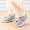 imageBMCiTYBM Baby Walking Shoes Infant Boy Girl First Walker Sneakers Breathable Lightweight NonSlip Barefoot Shoes 6 9 12 18 24 Months2 Strap Grey