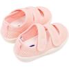 imageBMCiTYBM Baby Walking Shoes Infant Boy Girl First Walker Sneakers Breathable Lightweight NonSlip Barefoot Shoes 6 9 12 18 24 Months2 Strap Pink