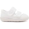 imageBMCiTYBM Baby Walking Shoes Infant Boy Girl First Walker Sneakers Breathable Lightweight NonSlip Barefoot Shoes 6 9 12 18 24 Months2 Strap White