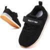 imageBMCiTYBM Toddler Shoes Boys Girls Barefoot Shoes Kids Breathable Sneakers Tennis Shoes for Running Walking Athletic SportsAblack