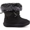 imageBMCiTYBM Toddler Snow Boots Baby Boys Girls Winter Warm Boots Infant High Top Shoes Faux Fur Bootie for Cold Weather OutdoorChevron Black