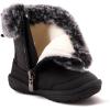 imageBMCiTYBM Toddler Snow Boots Baby Boys Girls Winter Warm Boots Infant High Top Shoes Faux Fur Bootie for Cold Weather OutdoorChevron Black