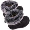 imageBMCiTYBM Toddler Snow Boots Baby Boys Girls Winter Warm Boots Infant High Top Shoes Faux Fur Bootie for Cold Weather OutdoorChevron Black