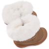 imageBMCiTYBM Toddler Snow Boots Baby Boys Girls Winter Warm Boots Infant High Top Shoes Faux Fur Bootie for Cold Weather OutdoorChevron Brown