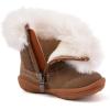 imageBMCiTYBM Toddler Snow Boots Baby Boys Girls Winter Warm Boots Infant High Top Shoes Faux Fur Bootie for Cold Weather OutdoorChevron Brown