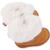 imageBMCiTYBM Toddler Snow Boots Baby Boys Girls Winter Warm Boots Infant High Top Shoes Faux Fur Bootie for Cold Weather OutdoorChevron Camel