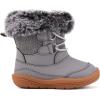 imageBMCiTYBM Toddler Snow Boots Baby Boys Girls Winter Warm Boots Infant High Top Shoes Faux Fur Bootie for Cold Weather OutdoorChevron Grey