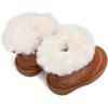 imageBMCiTYBM Toddler Snow Boots Baby Boys Girls Winter Warm Boots Infant High Top Shoes Faux Fur Bootie for Cold Weather OutdoorPure Brown