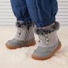 imageBMCiTYBM Toddler Snow Boots Baby Boys Girls Winter Warm Boots Infant High Top Shoes Faux Fur Bootie for Cold Weather OutdoorPure Grey