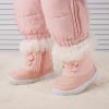 imageBMCiTYBM Toddler Snow Boots Baby Boys Girls Winter Warm Boots Infant High Top Shoes Faux Fur Bootie for Cold Weather OutdoorPure Pink
