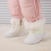 imageBMCiTYBM Toddler Snow Boots Baby Boys Girls Winter Warm Boots Infant High Top Shoes Faux Fur Bootie for Cold Weather OutdoorPure White