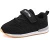 imageBMCiTYBM Toddler Shoes Boys Girls Barefoot Shoes Kids Breathable Sneakers Tennis Shoes for Running Walking Athletic SportsAblack