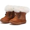imageBMCiTYBM Toddler Snow Boots Baby Boys Girls Winter Warm Boots Infant High Top Shoes Faux Fur Bootie for Cold Weather OutdoorPure Brown
