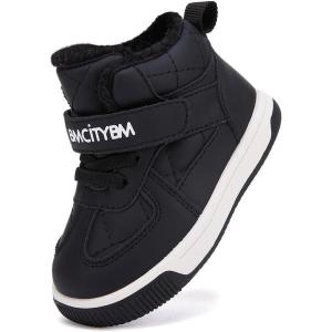 imageBMCiTYBM Toddler Baby Snow Boots Girls Boys Warm WinterLight Black