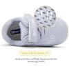 imageBMCiTYBM Baby Walking Sneakers Mesh Barefoot Boys Girls Breathable ShoesGrey
