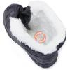 imageBMCiTYBM Toddler Snow Boots Boys Girls Winter Warm Shoes High Top Outdoor Sneakers for Cold WeatherAblack