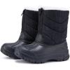 imageBMCiTYBM Toddler Snow Boots Boys Girls Winter Warm Shoes High Top Outdoor Sneakers for Cold WeatherAblack