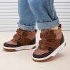 imageBMCiTYBM Toddler Snow Boots Boys Girls Winter Warm Shoes High Top Outdoor Sneakers for Cold WeatherCbrown