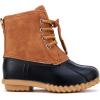imageBMCiTYBM Toddler Winter Boots Waterproof Duck Snow Boots Boys Girls High Top Outdoor Warm Shoes for Cold Weather ToddlerLittle KidsBrown