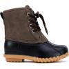 imageBMCiTYBM Toddler Winter Boots Waterproof Duck Snow Boots Boys Girls High Top Outdoor Warm Shoes for Cold Weather ToddlerLittle KidsDark Brown