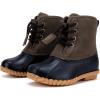 imageBMCiTYBM Toddler Winter Boots Waterproof Duck Snow Boots Boys Girls High Top Outdoor Warm Shoes for Cold Weather ToddlerLittle KidsDark Brown