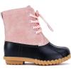 imageBMCiTYBM Toddler Winter Boots Waterproof Duck Snow Boots Boys Girls High Top Outdoor Warm Shoes for Cold Weather ToddlerLittle KidsPink