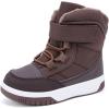 imageBMCiTYBM Toddler Snow Boots Boys Girls Winter Warm Shoes High Top Outdoor Sneakers for Cold WeatherDbrown