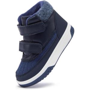 imageBMCiTYBM Toddler Snow Boots Boys Girls Winter Warm Shoes High Top Outdoor Sneakers for Cold WeatherBnavy